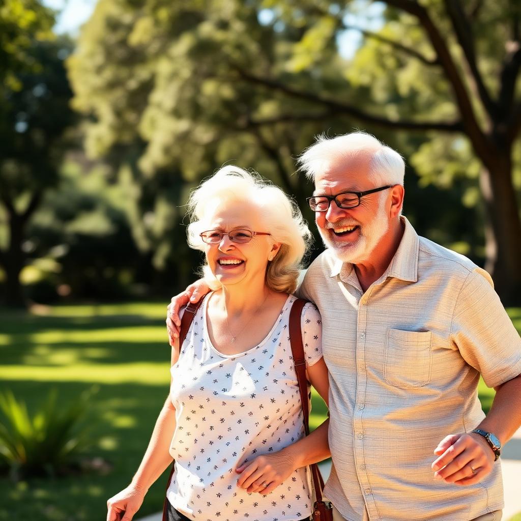 Happy Australian couple enjoying a healthy lifestyle